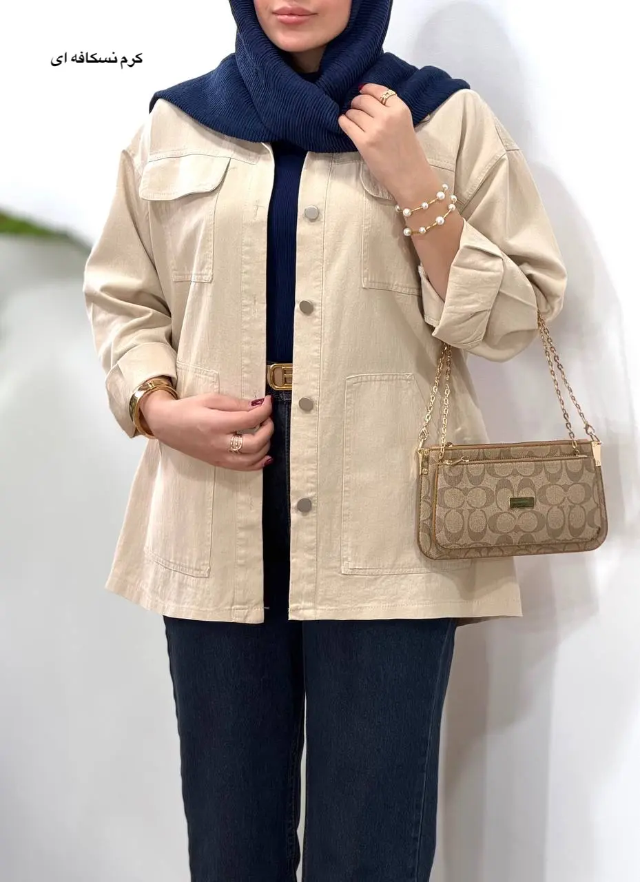 مانتو کتان کاغذی آیسو شارلوت